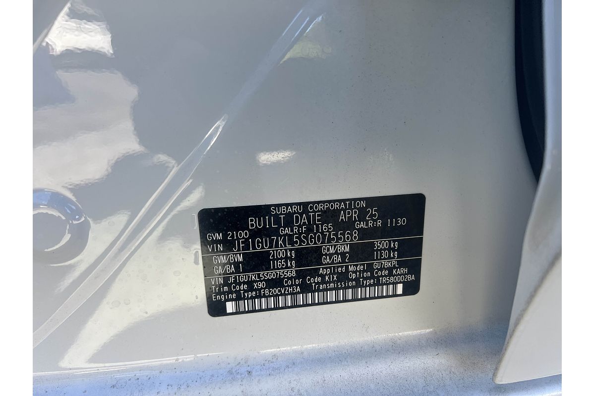 2025 Subaru Crosstrek 2.0S G6X