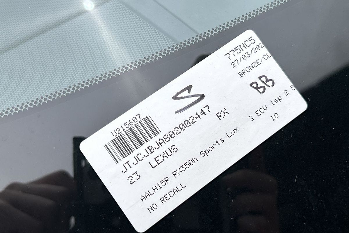 2023 Lexus RX RX350h Sports Luxury AALH15R