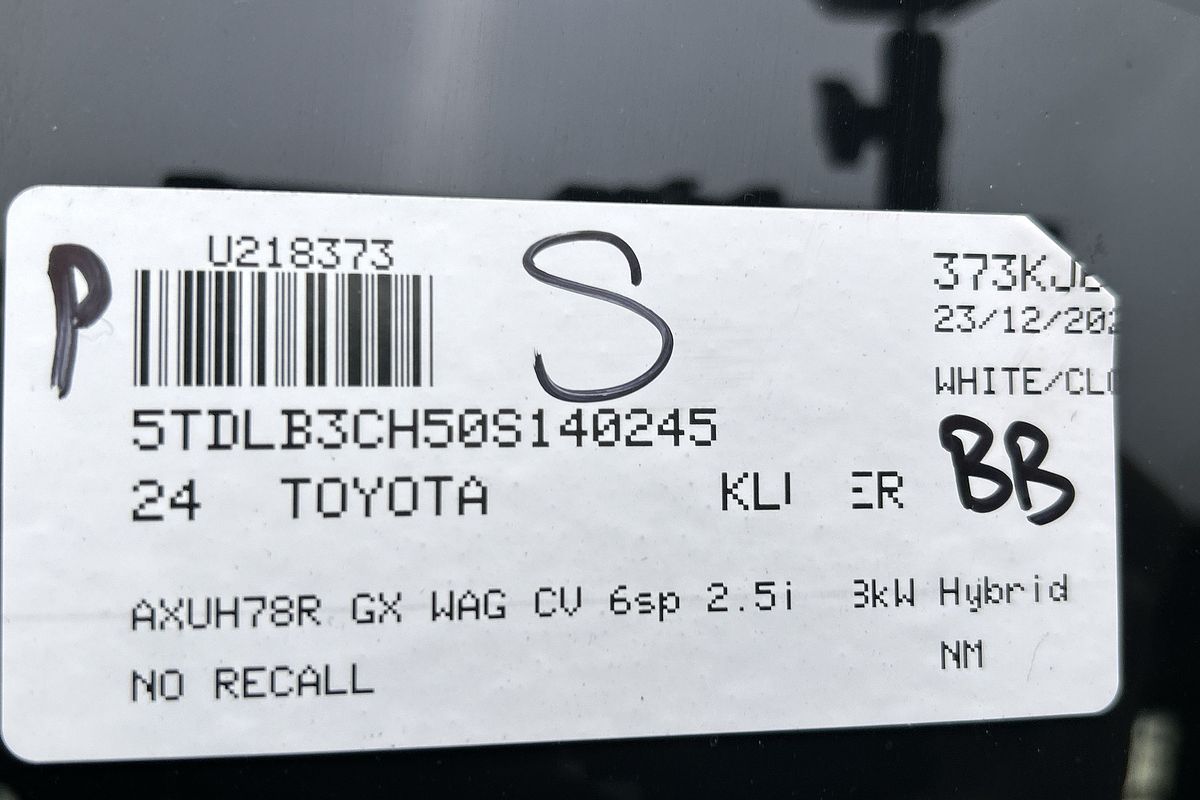 2024 Toyota Kluger GX AXUH78R