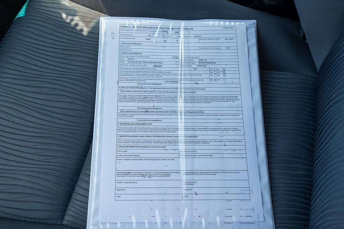 2024 Toyota Fortuner GX GUN156R