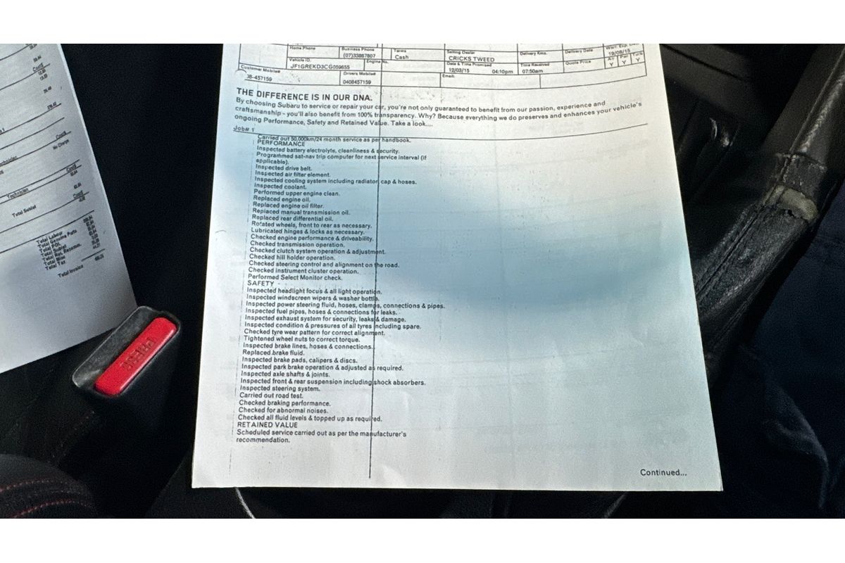 2012 Subaru Impreza WRX G3