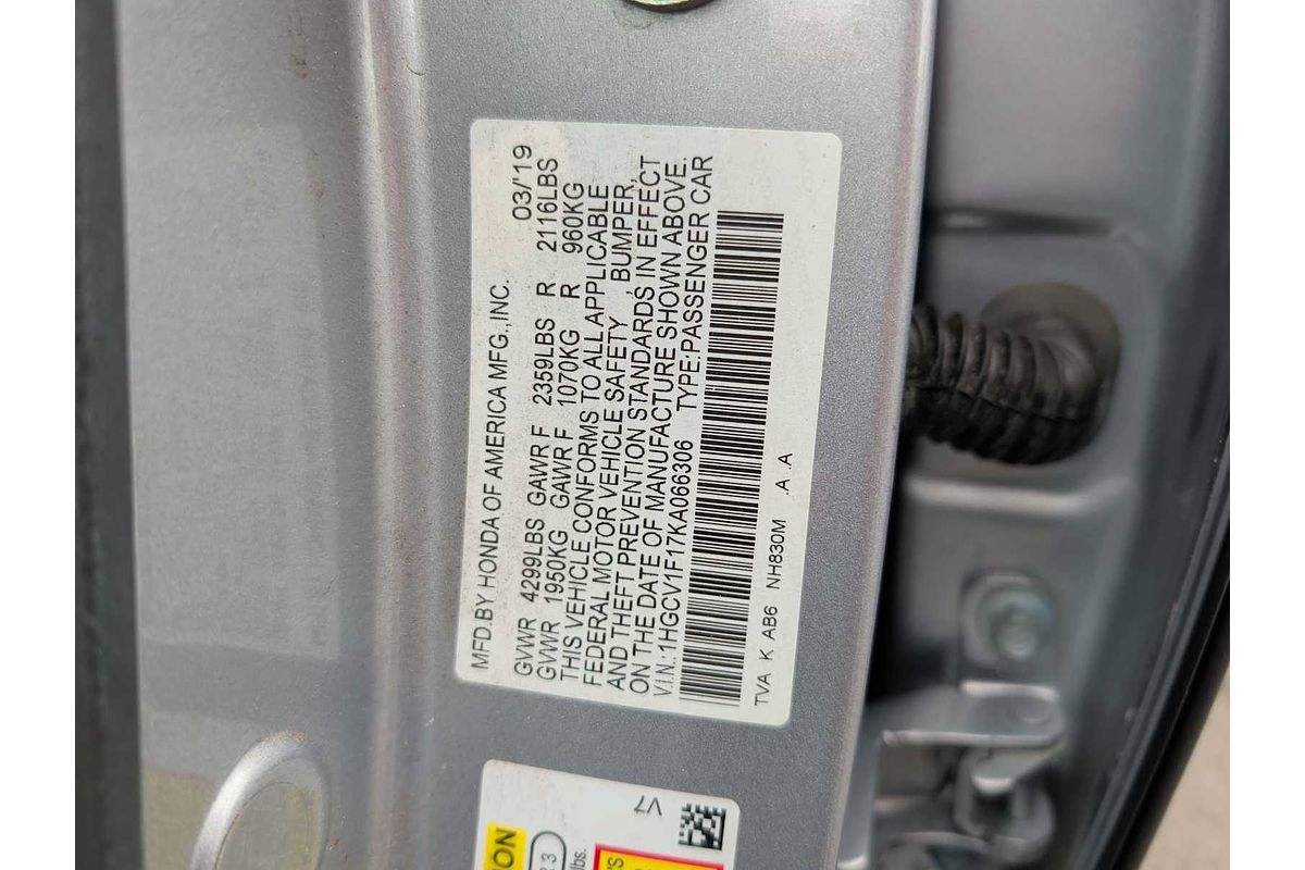 2019 Honda Accord LX 1.5T