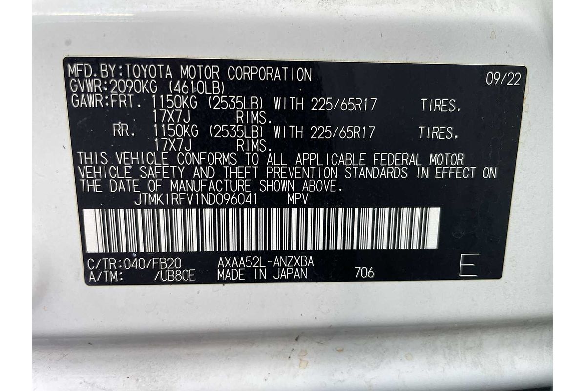 2022 Toyota RAV4 LE