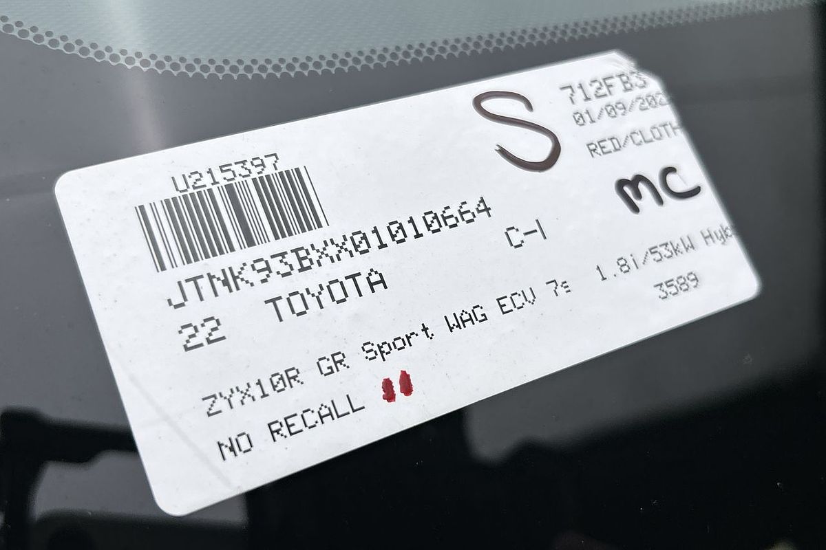 2022 Toyota C-HR GR Sport ZYX10R