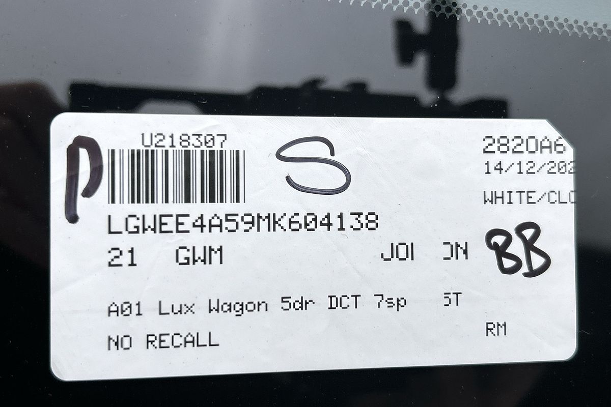 2021 Haval Jolion Lux A01