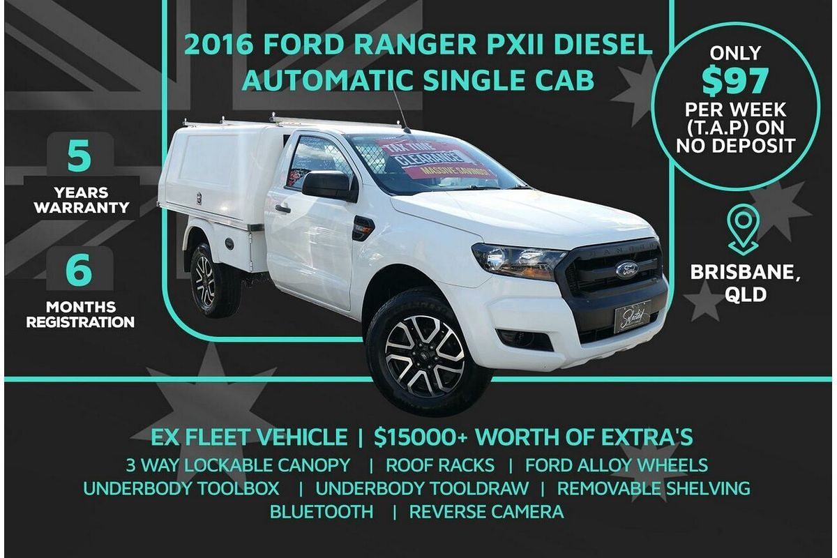 2016 Ford Ranger XL Hi-Rider PX MkII Rear Wheel Drive