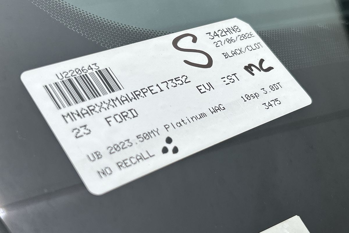 2023 Ford Everest Platinum 3.0L