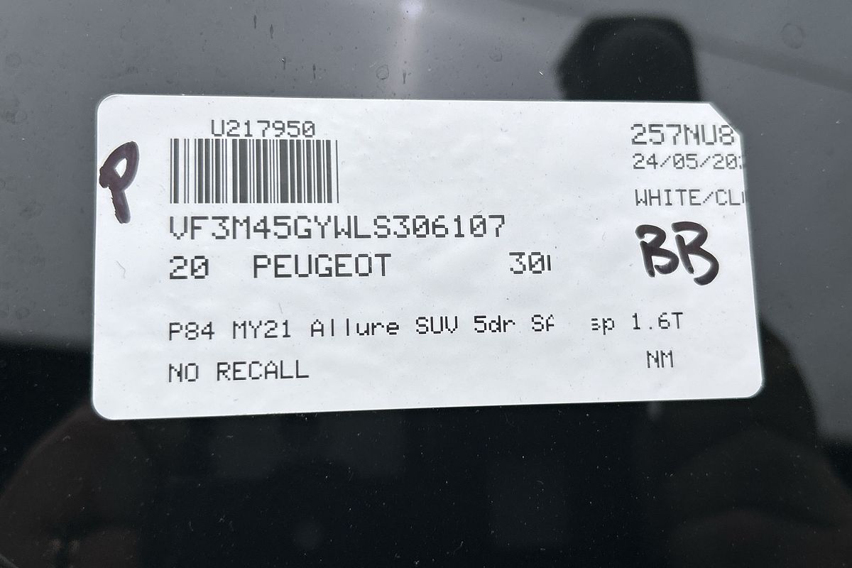 2020 Peugeot 3008 Allure P84