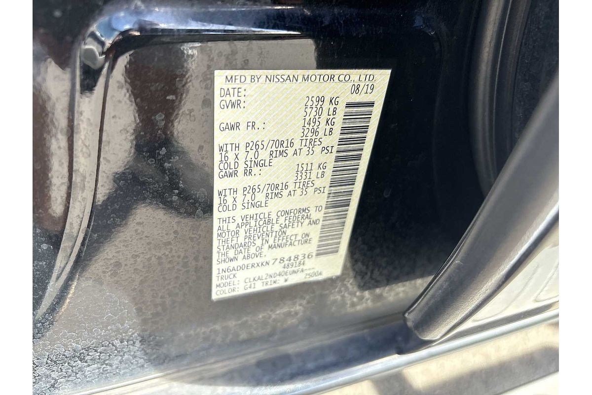 2019 Nissan Frontier SV