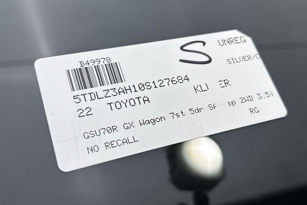 2022 Toyota Kluger GX GSU70R