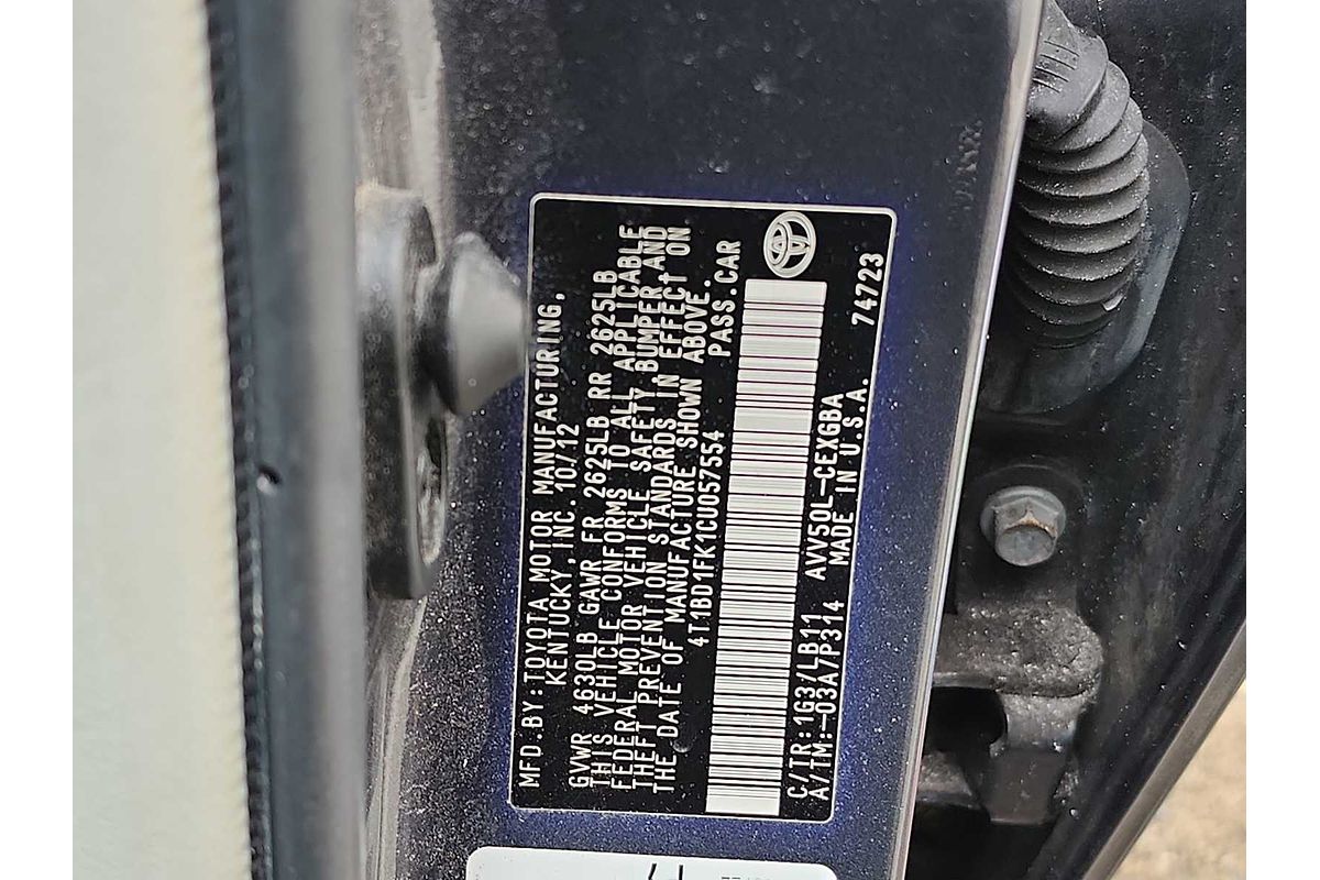 2012 Toyota Camry XLE