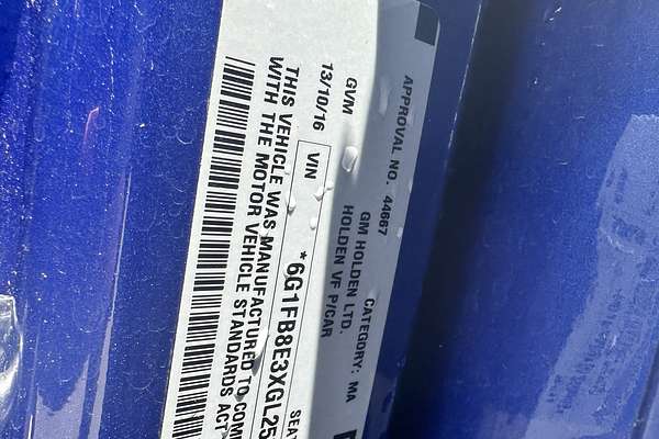 2016 Holden Commodore SV6 Black VF Series II