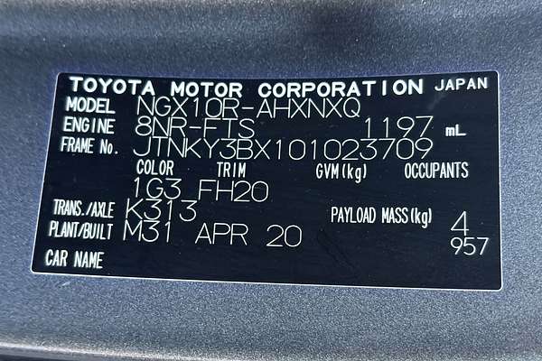 2020 Toyota C-HR NGX10R
