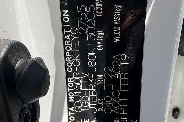 2019 Toyota Landcruiser Prado GX GDJ150R