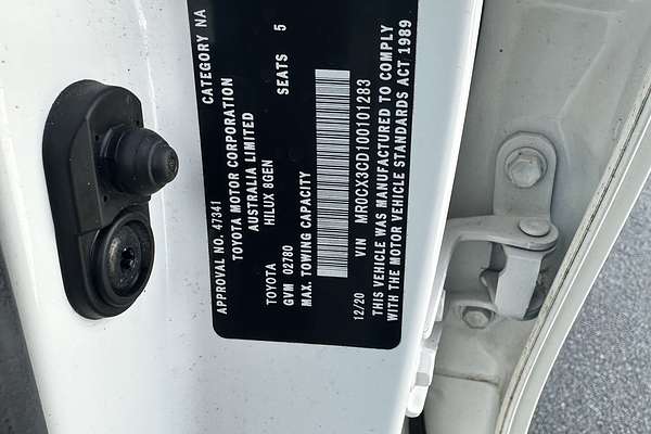 2020 Toyota Hilux Workmate TGN121R Rear Wheel Drive