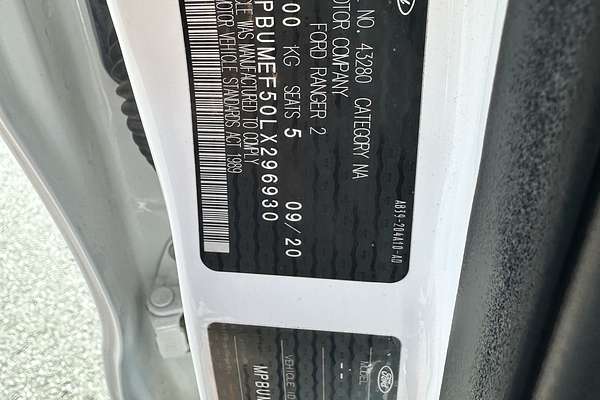 2020 Ford Ranger XL PX MkIII 4X4 3.2L