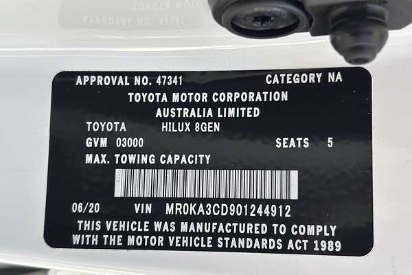 2020 Toyota Hilux SR GUN126R 4X4