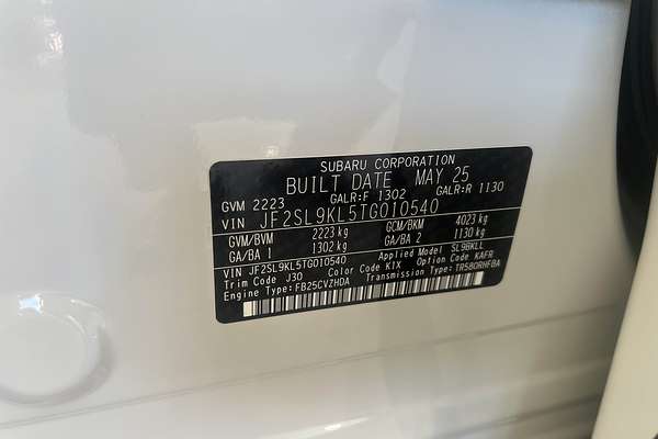 2025 Subaru Forester Touring S6