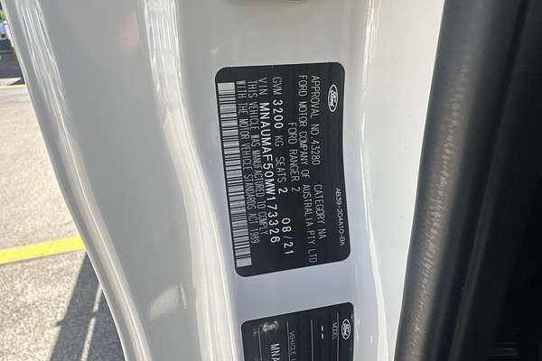 2021 Ford Ranger XL PX MkIII 4X4 3.2L