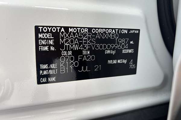 2021 Toyota RAV4 GXL MXAA52R