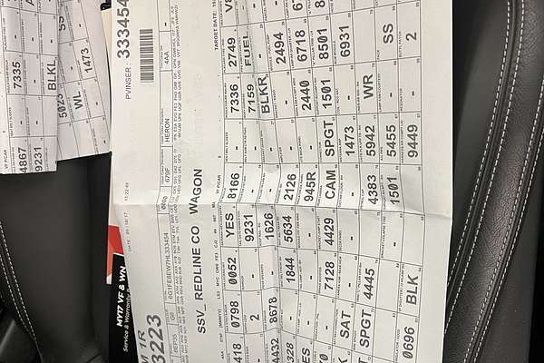 2017 Holden Commodore SS V Redline VF Series II