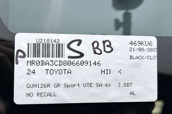 2024 Toyota Hilux GR Sport GUN126R 4X4