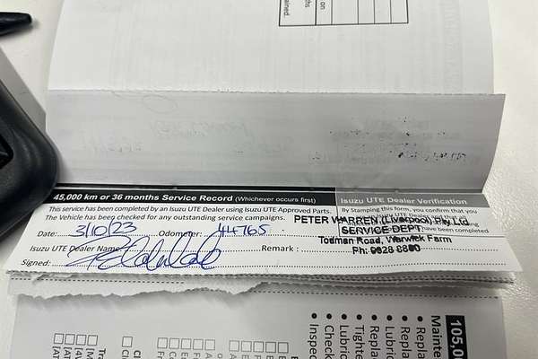 2021 Isuzu D-MAX SX High Ride Rear Wheel Drive