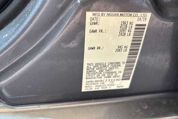 2019 Nissan Altima 2.5 S