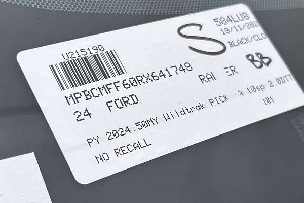 2024 Ford Ranger Wildtrak 4X4 2.0L