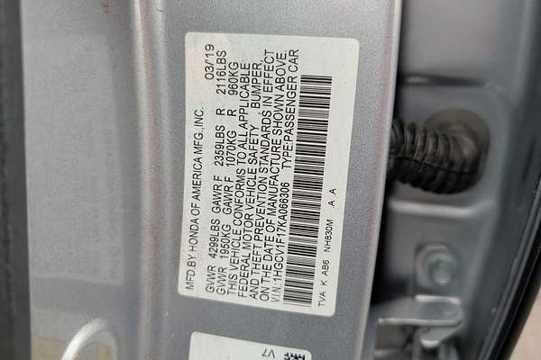 2019 Honda Accord LX 1.5T