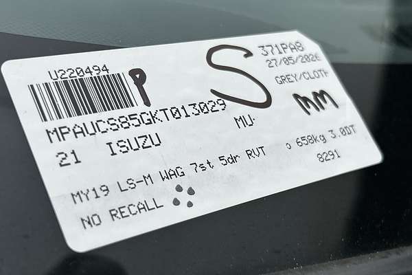 2021 Isuzu MU-X LS-M