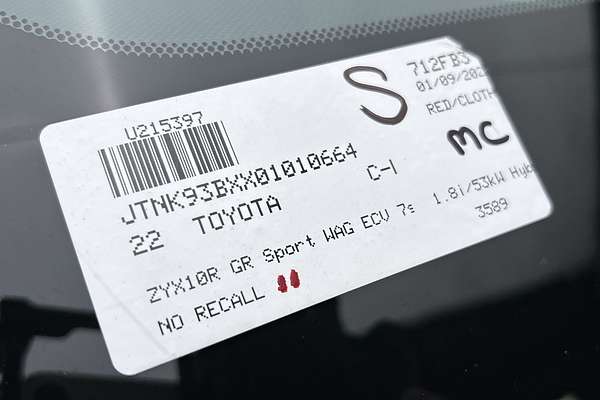 2022 Toyota C-HR GR Sport ZYX10R
