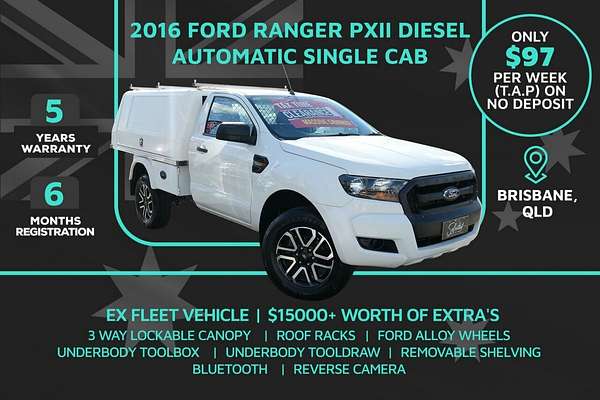 2016 Ford Ranger XL Hi-Rider PX MkII Rear Wheel Drive