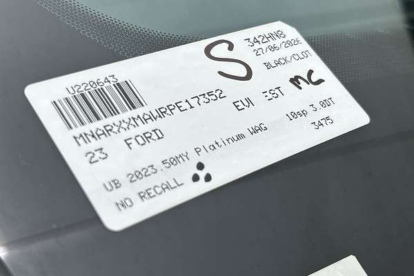 2023 Ford Everest Platinum 3.0L