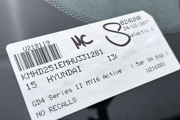 2015 Hyundai i30 Active GD4 Series II