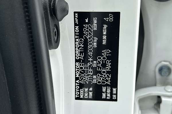 2019 Toyota Camry Ascent Sport ASV70R