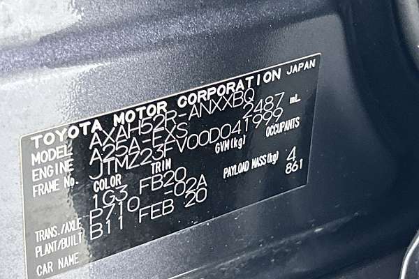 2020 Toyota RAV4 GX AXAH52R