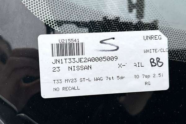 2023 Nissan X-TRAIL ST-L T33