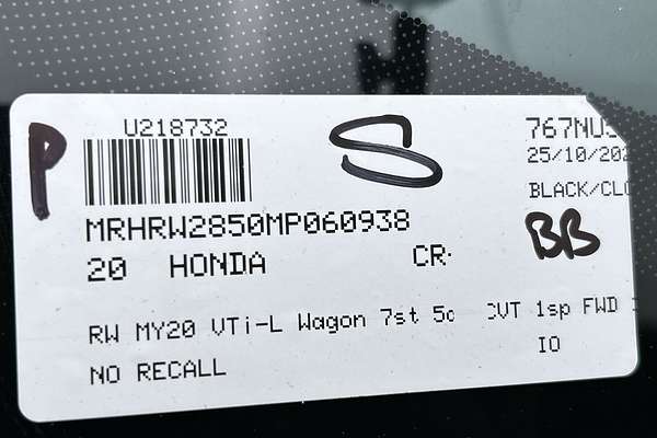 2020 Honda CR-V VTi-L RW