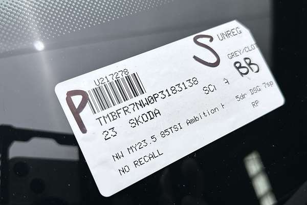 2023 SKODA Scala 85TSI Ambition NW