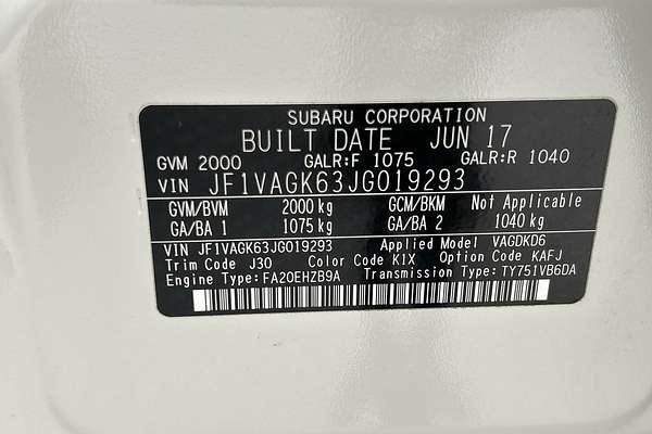 2017 Subaru WRX Premium VA