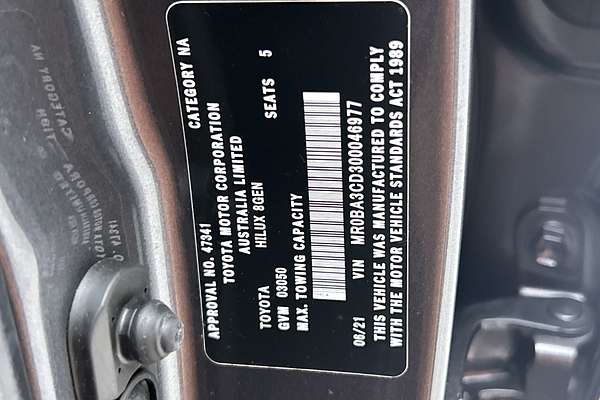 2021 Toyota Hilux SR5 GUN126R 4X4