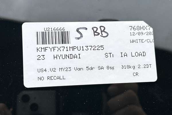 2023 Hyundai STARIA LOAD US4.V2