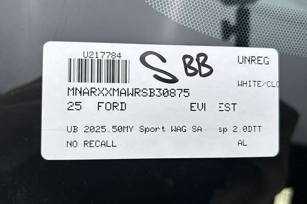 2025 Ford Everest Sport 2.0L